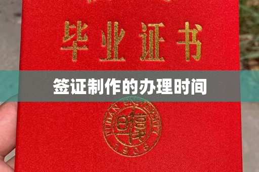和静签证制作的办理时间